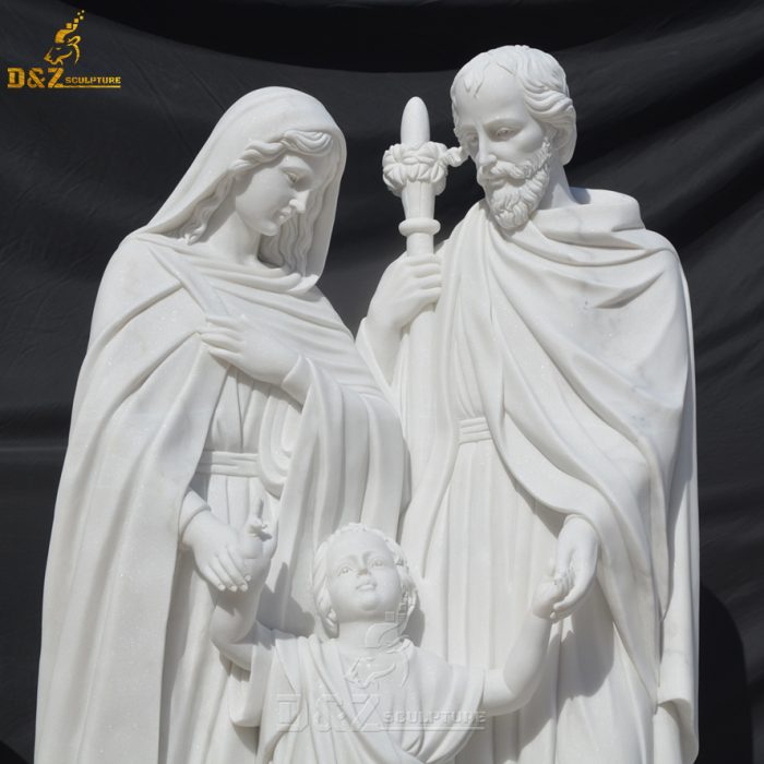 High quality famous religious Holy Family statue marble Holy Family sculpture DZM-1602