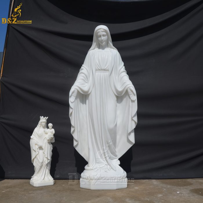 New incised stone statue and Immaculate Virgin stone sculpture DZM-1601